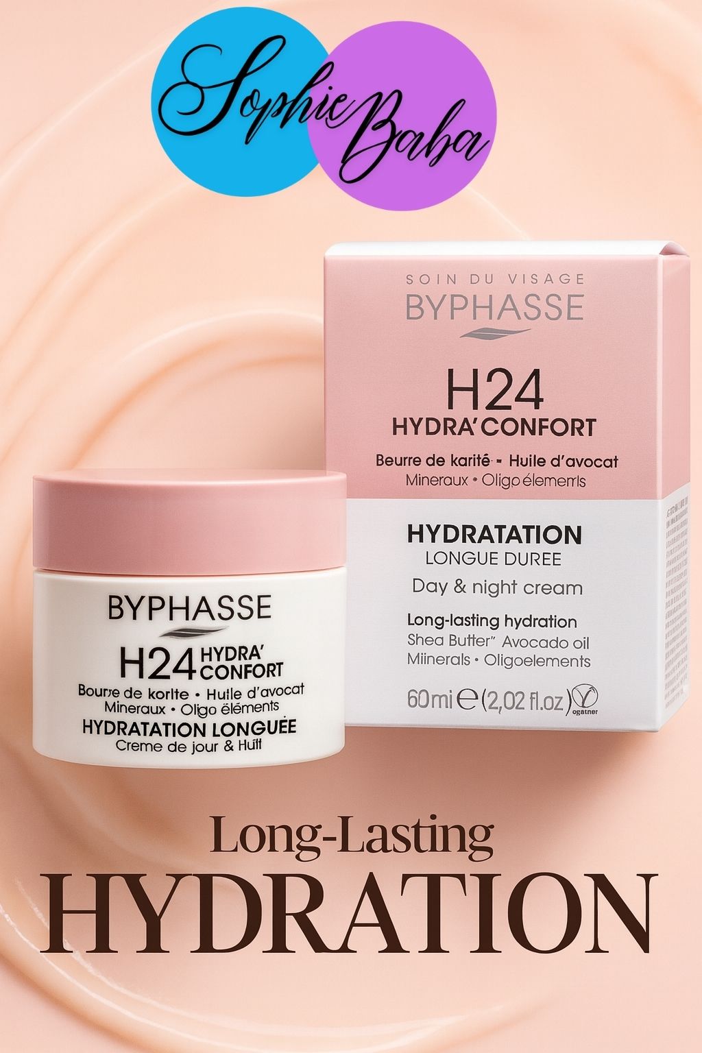 Crème hydratante jour & nuit (24h d’hydratation) LIVRAISON GRATUITE