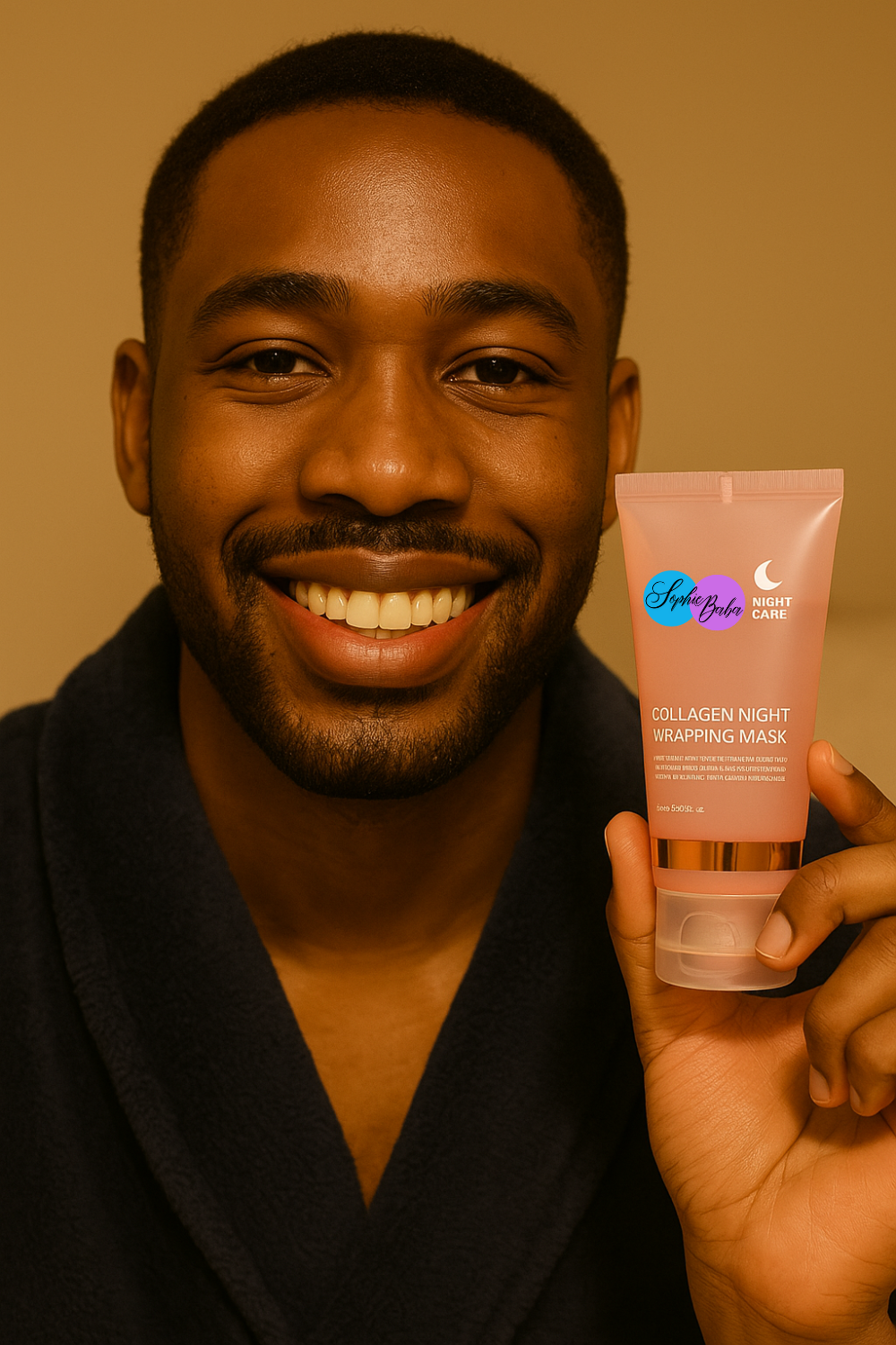 Masque Visage Nuit au Collagène  (75ml) Éveille ton éclat chaque matin — Promo limitée !