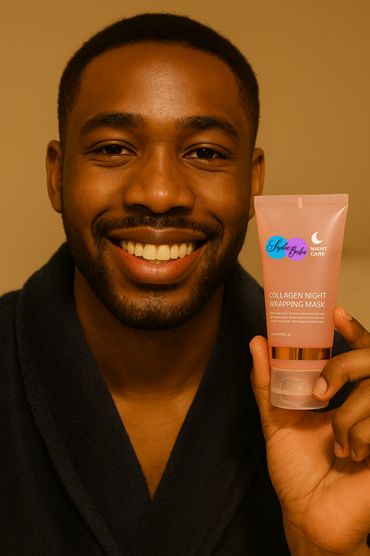 Masque Visage Nuit au Collagène  (75ml) Éveille ton éclat chaque matin — Promo limitée !