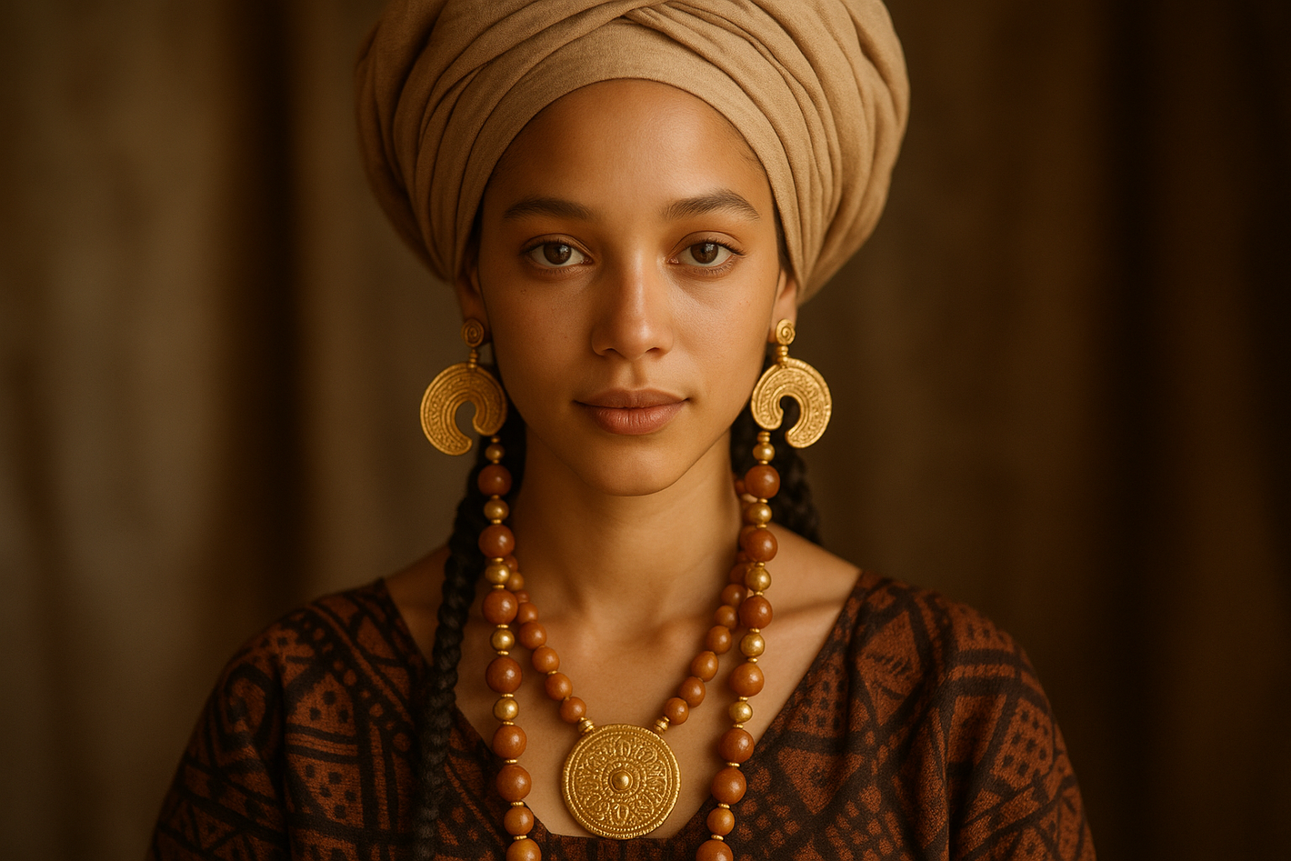genere une jeuen femme senegalaise peul tres belle tein claire 